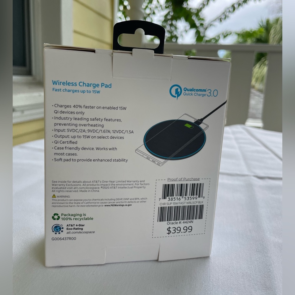AT&T wireless charge pad - Picture 4 of 5
